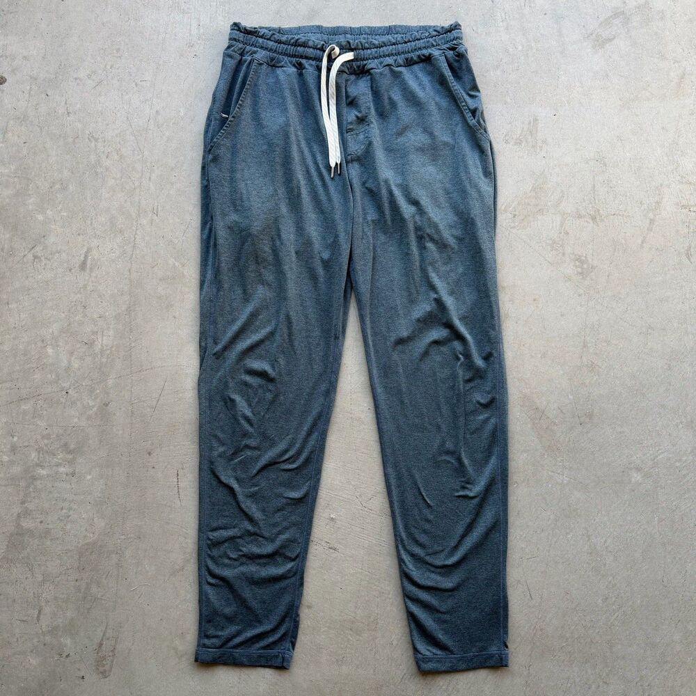 Vuori Ponto Performance Mens L Pants Green Heather DreamKnit Joggers V418